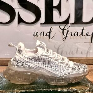 Steve Madden Maxima Rhinestone-Trim Sneakers Wmns 4